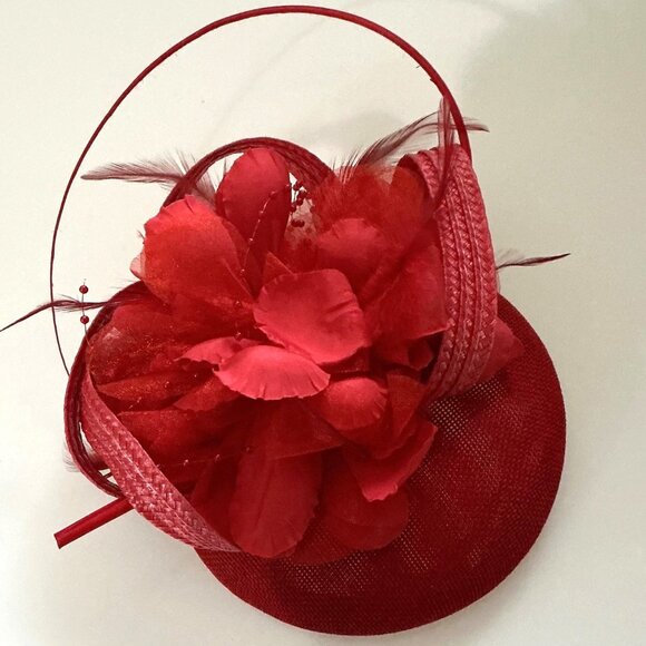 FASINATOR RED FASHION HAT - Picture 1 of 7